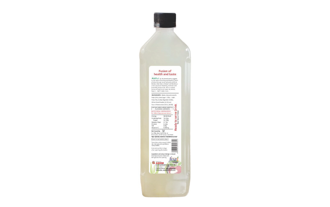 AloFrut Litchi Aloevera + Litchi Juice   Plastic Bottle  1 litre